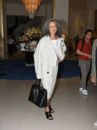 Cannes, 78th Cannes Film Festival 2025 - Day 1 - Arrivals at the Hotel Martinez Pictured; Andie MacDowell  Copyright: xManuelexMangiarottix xipa-agency.netx xPoolxPhotoxEventsx05x IPA_Agency_IPA57612406