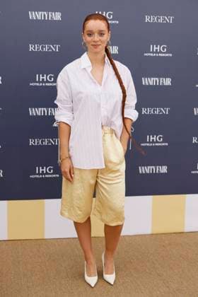 Vanity Fair x IHG Hotels & Resorts Beach Lunch MP Erin Kellyman attends the Vanity Fair x IHG Hotels & Resorts Beach Lunch to celebrate the start of the 78th annual Cannes Film Festival on Tuesday, May 13, 2025, in Cannes, France. Carlton Cannes, A Regent Hotel – a member of IHG Hotels & Resorts’ luxury & lifestyle portfolio, hosted the very first Cannes Film Festival in 1946 Photo by Marco Piovanotto Abacapress.com Cannes France  Copyright: xPiovanottoxMarco ABACAx