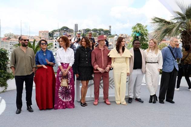 Carlos Reygadas, Payal Kapadia, Leila Slimani, Halle Berry, Jeremy Strong, Juliette Binoche, Dieudo Hamadi, Alba Rohrwacher andHong Sang soo at the International Jury Photocall at the Festival de Cannes 2025 78 Cannes International Film Festival at the Palais des Festivals Cannes, 13 05 2025 Foto:xD.xBedrosianx xFuturexImagex jury_5540