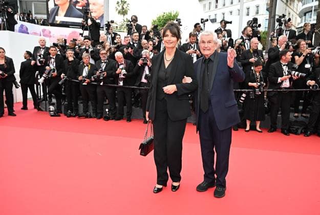 RECORD DATE NOT STATED 78th Cannes Film Festival Opening Ceremony - France French screenwriter Valerie Perrin and French director Claude Lelouch attend the red carpet for the opening ceremony and Partir Un Jour (Leave One Day) screening at the 78th annual Cannes Film Festival at Palais des Festivals on May 13, 2025 in Cannes, France. Photo by David Niviere ABACAPRESS.COM Cannes France  Copyright: xNivierexDavid ABACAPRESS.COMx