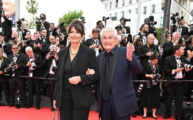 RECORD DATE NOT STATED 78th Cannes Film Festival Opening Ceremony - France French screenwriter Valerie Perrin and French director Claude Lelouch attend the red carpet for the opening ceremony and Partir Un Jour (Leave One Day) screening at the 78th annual Cannes Film Festival at Palais des Festivals on May 13, 2025 in Cannes, France. Photo by David Niviere ABACAPRESS.COM Cannes France  Copyright: xNivierexDavid ABACAPRESS.COMx
