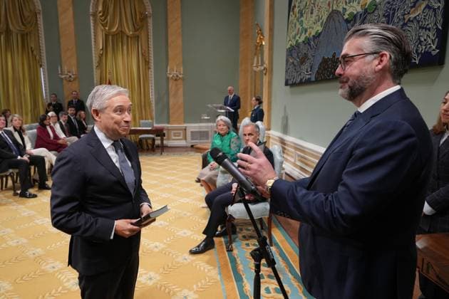 May 13, 2025, Ottawa, On, CANADA: Francois-Philippe Champagne, Minister of Finance and National Revenue, takes part in the cabinet swearing-in ceremony at Rideau Hall in Ottawa on Tuesday, May 13, 2025. Ottawa CANADA  - ZUMAc35_ 20250513_zaf_c35_064 Copyright: xChristinnexMuschix