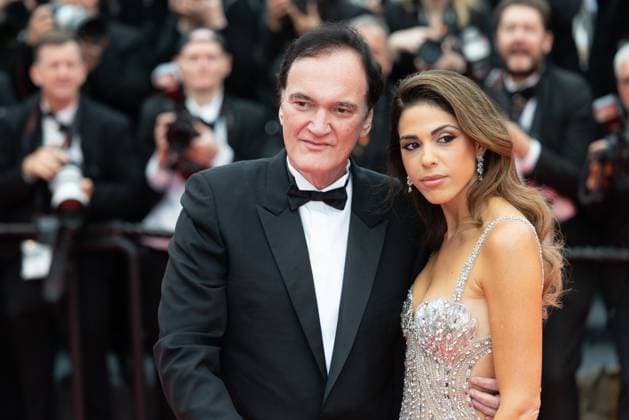 78. Internationalen Filmfestspiele von Cannes 2025 Cannes, Frankreich - 13.5.2024: Quentin Tarantino und Daniella Tarantino während der Eröffnung der 78. Internationalen Filmfestspiele von Cannes. Die 78. Internationalen Filmfestspiele von Cannes finden vom 13. bis 24. Mai 2025 statt. Provence-Alpes-CÃ te d™Azur