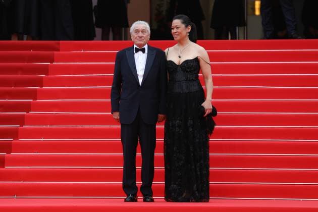 May 13, 2025, Cannes, Cote D azur, France: ROBERT DE NIRO and TIFFANY CHEN on the red carpet for the Opening Ceremony and the Leave One Day Premiere screening at the 78th Annual Cannes Film Festival at Palais des Festivals in Cannes, France Cannes France - ZUMAc179 20250513_zep_c179_078 Copyright: xMickaelxChavetx