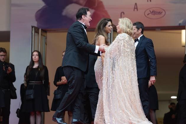 78. Internationalen Filmfestspiele von Cannes 2025 Cannes, Frankreich - 13.5.2024: Quentin Tarantino und Daniella Tarantino während der Eröffnung der 78. Internationalen Filmfestspiele von Cannes. Die 78. Internationalen Filmfestspiele von Cannes finden vom 13. bis 24. Mai 2025 statt. Provence-Alpes-CÃ te d™Azur