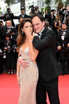 Cannes, France: Cannes, 78th Cannes Film Festival 2025, Red Carpet premiere Opening Ceremony In the photo: Daniella Tarantino, Quentin Tarantino Cannes France  - ZUMAp169 20250513_zea_p169_927 Copyright: xTerenghi Ipax
