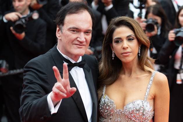 78. Internationalen Filmfestspiele von Cannes 2025 Cannes, Frankreich - 13.5.2024: Quentin Tarantino und Daniella Tarantino während der Eröffnung der 78. Internationalen Filmfestspiele von Cannes. Die 78. Internationalen Filmfestspiele von Cannes finden vom 13. bis 24. Mai 2025 statt. Provence-Alpes-CÃ te d™Azur