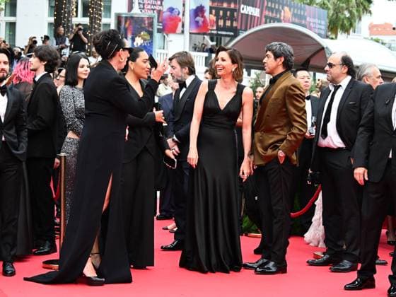 Cannes, Cannes, France: Cannes, 78th Cannes Film Festival 2025 - Evening 1 - Opening Night - Opening Ceremony. In the photo Anna Ferzetti and Pierfrancesco Favino and Rossy De Palma Cannes France  - ZUMAp169 20250513_zea_p169_950 Copyright: xSimonexComix