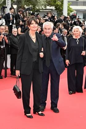 RECORD DATE NOT STATED 78th Cannes Film Festival Opening Ceremony - France Valerie Perrin and Claude Lelouch attend the red carpet for the opening ceremony and Partir Un Jour (Leave One Day) screening at the 78th annual Cannes Film Festival at Palais des Festivals on May 13, 2025 in Cannes, France. Photo by David Niviere ABACAPRESS.COM Cannes France  Copyright: xNivierexDavid ABACAPRESS.COMx