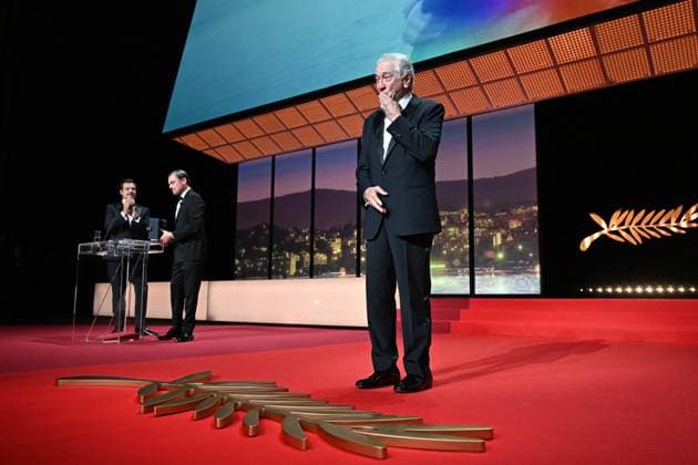 RECORD DATE NOT STATED Robert De Niro Receives Honorary Palme D Or - France Robert De Niro receives an honorary Palme d Or from Leonardo DiCaprio and are seen onstage during the opening ceremony at the 78th annual Cannes Film Festival at the Palais de Festival on May 13, 2025 in Cannes, France. Photo by David Niviere ABACAPRESS.COM Cannes France  Copyright: xNivierexDavid ABACAPRESS.COMx