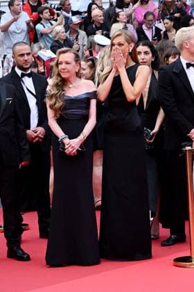 Cannes, 78th Cannes Film Festival 2025, Red Carpet premiere Opening Ceremony Cannes, 78th Cannes Film Festival 2025, Red Carpet premiere Opening Ceremony In the photo: Caroline Scheufele, Bella Hadid Cannes France  Copyright: xIPA ABACAx