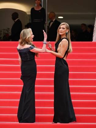 Cannes, Cannes, France: Cannes, 78th Cannes Film Festival 2025 - Evening 1 - Opening Night - Opening Ceremony. Pictured: Caroline Scheufele, Bella Hadid Cannes France  - ZUMAp169 20250513_zea_p169_1113 Copyright: xSimonexComix