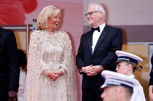 Iris Knobloch and Thierry Fremaux at the Opening Ceremony with the premiere of the feature film Partir un jour Leave One Day at the Festival de Cannes 2025 78 Cannes International Film Festival at the Palais des Festivals Cannes, 13 05 2025 Foto:xD.xBedrosianx xFuturexImagex opening_cannes_5537