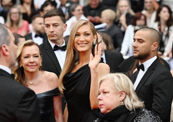 American model Bella Hadid attends the Opening Ceremony at the 78th Cannes Film Festival in Cannes, France on Tuesday, May 13, 2025.  CAN20250513165 RUNExHELLESTAD