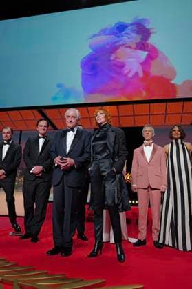 78eme Festival International du Film de Cannes Cérémonie douverture 78th International Cannes Film Festival Inside opening ceremony 444096 2025 05 13 France Berry, Halle Strong, Jeremy DiCaprio, Leonardo De Niro, Robert Farmer, Mylène Tarantino, Quentin  Copyright: xSergexArnalx xStarfacex STAR_444096_055