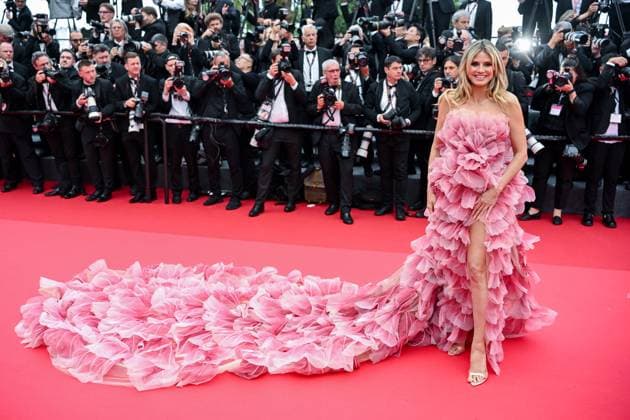 78eme Festival International du Film de Cannes Montée des marches douverture 78th International Cannes Film Festival Opening Red Carpet Festival de Cannes 2025 tapis douverture Heidi Klum 444107 2025 05 13 France  Copyright: xLionelxGuericolas MPPx STAR_444107_372