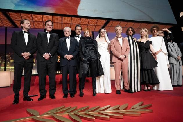 Cannes - Opening Ceremony DN. Leonardo DiCaprio, Quentin Tarantino, Honoree Robert De Niro, Laurent Lafitte, Mylene Farmer, Jury President Juliette Binoche, Jeremy Strong, Halle Berry, Alba Rohrwacher, Leïla Slimani, Hong Sang-soo and Payal Kapadia are seen onstage during the opening ceremony at the 78th annual Cannes Film Festival at the Palais de Festival on May 13, 2025 in Cannes, France. Photo by David NIVIERE ABACAPRESS.COM CANNES France Copyright: xNivierexDavid ABACAPRESS.COMx