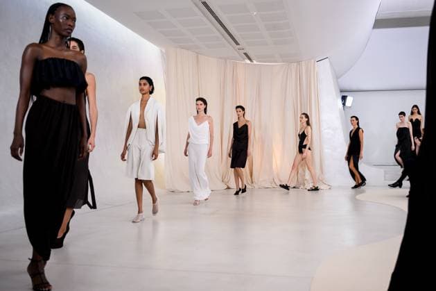 AUSTRALIAN FASHION WEEK 2025, Models walk the runway during the Bianca Spender fashion show at Australian Fashion Week 2025 in Sydney, Wednesday, May 14, 2025. ( NO ARCHIVING SYDNEY NEW SOUTH WALES AUSTRALIA  Copyright: xBIANCAxDExMARCHIx 20250514171010613820