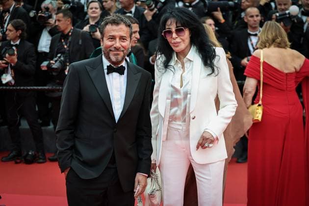 FESTIVAL DE CANNES 2025 PHOTOPQR LE PARISIEN Fred Dugit Cannes 13 05 2025 Culture Cinéma Cannes 06 , le 13 05 2025 78e festival internationale du film de Cannes Montée des marches du film PARTIR UN JOUR Hors Compétition de Amélie Bonnin pour louverture du festival Bernard Montiel, Yamina Benguigui Photo LP Fred Dugit 78th international Cannes film festival takes place may 13th to 24th 2025 Local Caption Bernard Montiel, Yamina Benguigui Cannes 06 France  Copyright: xPHOTOPQR LExPARISIEN MAXPPPxFredxDugitx 20250513LPA3931 20250513LPA3931