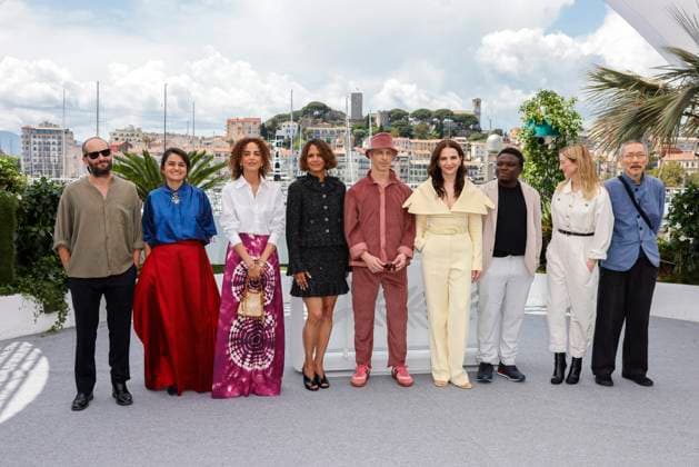 Cannes - Jury Photocall Carlos Reygadas, Payal Kapadia, Leila Slimani, Halle Berry, Jeremy Strong, Juliette Binoche, Dieudonne Hamadi, Alba Rohrwacher and Hong Sang-Soo pose during the Jury photocall at the 78th annual Cannes Film Festival at on May 13, 2025 in Cannes. Photo by Anne Barson ABACAPRESS.COM Cannes France  Copyright: xBarsonxAnne ABACAx