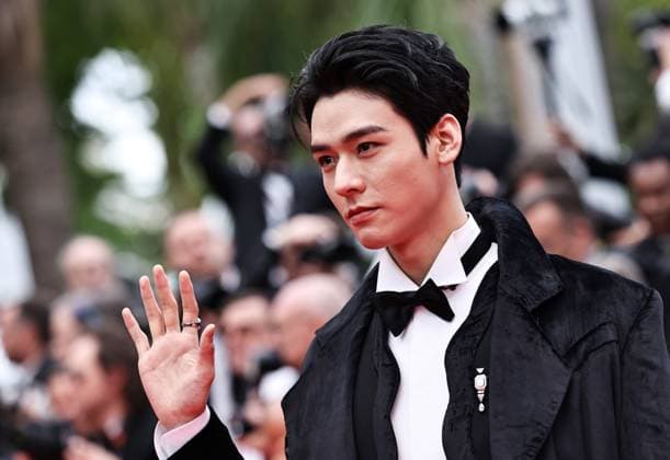 (250514) -- CANNES, May 14, 2025 -- Chinese actor Gong Jun arrives on the red carpet for the opening ceremony of the 78th edition of the Cannes Film Festival in Cannes, France, May 13, 2025. ) FRANCE-CANNES-FILM FESTIVAL-OPENING GaoxJing 