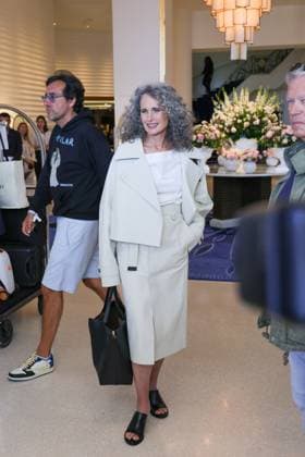 Celebrities attend hotel Martinez during Cannes film festival 78 th edition Celebrities attend hotel Martinez during Cannes film festival 78 th edition Pictures :Andie MacDowell  Copyright: xNacerxAissaouix
