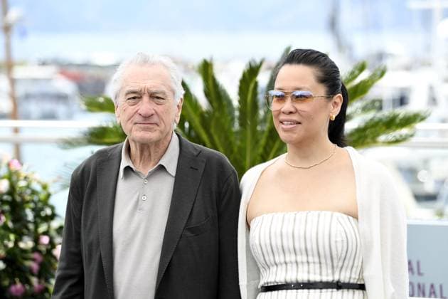 Robert De Niro with partner Tiffany Chen he receives the Palme dOr for his lifetime achievement at the Photocall at the 78 Cannes Film Festival on 13 05 2025