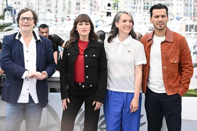 Cannes - Partir Un Jour Photocall François Rollin, Juliette Armanet and Amelie Bonnin attending the photocall for Leave One Day, presented Out of Competition, Cannes, France on May 14, 2025 as part of the 78th Cannes Film Festival. Photo by David Niviere ABACAPRESS.COM Cannes France  Copyright: xNivierexDavid ABACAPRESS.COMx