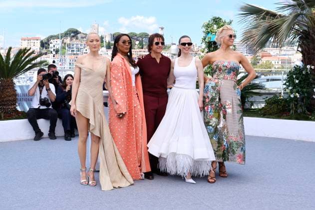 Pom Klementieff, Angela Bassett, Tom Cruise, Hayley Atwell and Hannah Waddingham at the photocall for the feature film Mission Impossible 8 The Final Reckoning at the Festival de Cannes 2025 78 Cannes International Film Festival at the Palais des Festivals Cannes, 14 05 2025 Foto:xD.xBedrosianx xFuturexImagex mission_call_5520