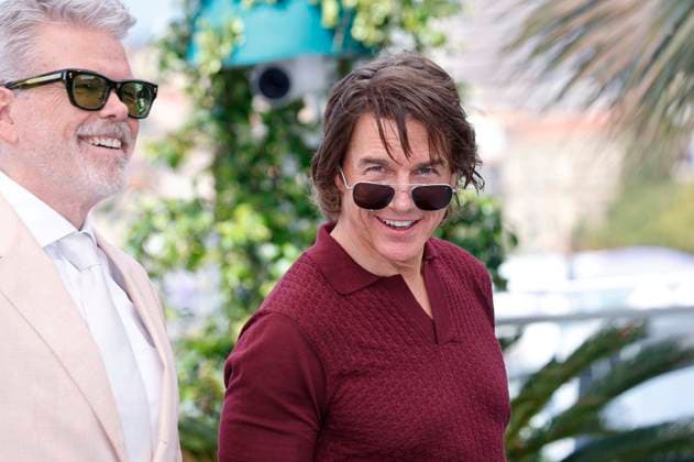 Christopher McQuarrie and Tom Cruise at the photocall for the movie Mission Impossible 8 The Final Reckoning at the Festival de Cannes 2025 78 Cannes International Film Festival at the Palais des Festivals Cannes, 14 05 2025 Foto:xD.xBedrosianx xFuturexImagex mission_call_5530