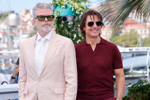 Christopher McQuarrie and Tom Cruise at the photocall for the movie Mission Impossible 8 The Final Reckoning at the Festival de Cannes 2025 78 Cannes International Film Festival at the Palais des Festivals Cannes, 14 05 2025 Foto:xD.xBedrosianx xFuturexImagex mission_call_5534