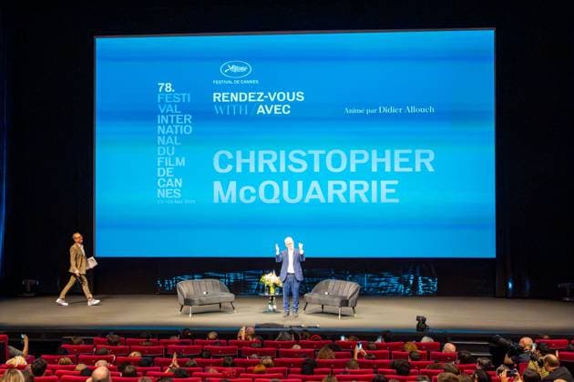 78eme Festival International du Film de Cannes Masterclass by Christopher Macquarrie 78th Cannes International Film Festival Masterclass by Christopher Macquarrie 444158 2025 05 14 Cannes France Frémaux, Thierry Allouche, Didier  Copyright: xEstellexCarlierx xStarfacex STAR_444158_005