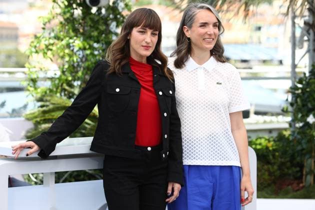 May 14, 2025, Cannes, Cote D azur, France: JULIETTE ARMANET and AMELIE BONNIN pose during the photocall for Leave One Day photocall at the 78th Annual Cannes Film Festival at Palais des Festivals in Cannes, France Cannes France - ZUMAc179 20250514_zep_c179_073 Copyright: xMickaelxChavetx