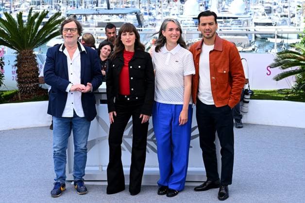 Cannes, 78th Cannes Film Festival 2025, Photocall of the film Partir Un Jour (Leave One Day) Cannes, 78th Cannes Film Festival 2025, Photocall of the film Partir Un Jour (Leave One Day) In the photo: Juliette Armanet, Mhamed Arezki, Tewfik Jallab, François Rollin, Amelie Bonnin Cannes France  Copyright: xIPA ABACAx