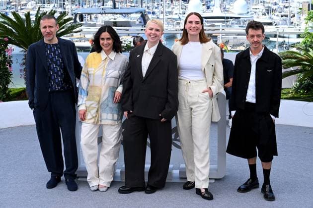 Cannes, 78th Cannes Film Festival 2025, Photocall of the film Jury Un Certain Regard Cannes, 78th Cannes Film Festival 2025, Photocall of the film Jury Un Certain Regard In the photo: Roberto Minervini, Vanja Kaludjercic, Louise Courvoisier, Molly Manning Walker, Nahuel Pérez Biscayart Cannes France  Copyright: xIPA ABACAx