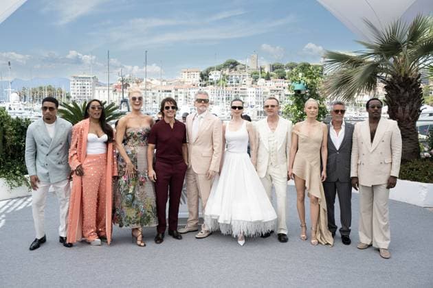 Cannes - Mission Impossible Photocall DN Greg Tarzan Davis, Angela Bassett, Hannah Waddingham, Tom Cruise, Christopher McQuarrie, Hayley Atwell, Simon Pegg, Pom Klementieff, Esai Morales, Tramell Tillman attend the Mission Impossible The Final Reckoning Photocall at the 78th Cannes Film Festival held at Palais des Festivals on May 14, 2025 in Cannes, France. Photo by David NIVIERE ABACAPRESS.COM CANNES France Copyright: xNivierexDavid ABACAPRESS.COMx