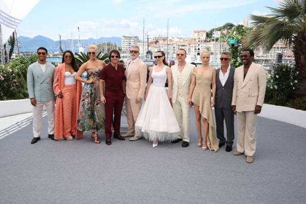 Mission Impossible - The Final Reckoning Photocall at the 78th Annual Cannes Film Festival Greg Tarzan Davis, Angela Bassett, Hannah Waddingham, Tom Cruise, Christopher McQuarrie, Hayley Atwell, Simon Pegg, Pom Klementieff, Esai Morales, Tramell Tillman - Mission Impossible - The Final Reckoning Photocall at the 78th Annual Cannes Film Festival in Cannes, France on May 14, 2025. Copyright: x Chassery+Courdjix