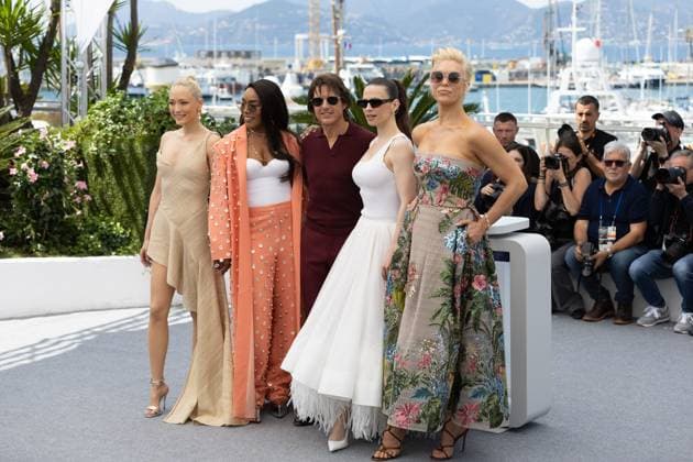 Mission Impossible - The Final Reckoning photocall CANNES, FRANCE - MAY 14: (L-R) Pom Klementieff, Angela Bassett, Tom Cruise, Hayley Atwell and Hannah Waddingham attend the Mission Impossible - The F inal Reckoning photocall at the 78th annual Cannes Film Festival at Palais des Festivals on May 14, 2025 in Cannes, France. CAP KA Kristina Afanasyeva Cannes Alpes-Maritimes France Copyright: xKristinaxAfanasyeva CapitalxPictx
