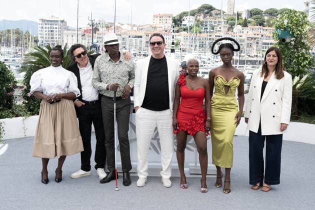 Cannes - Promis Le Ciel Photocall DN Aïssa Maïga, Mohamed Grayaa, Toure Blamassi, Foued Zaazaa, Deborah Christelle Lobe Naney, Laetitia Ky and Didar Domehri attend the Promis Le Ciel (Promised Sky) photocall at the 78th annual Cannes Film Festival at Palais des Festivals on May 14, 2025 in Cannes, France. Photo by David NIVIERE ABACAPRESS.COM CANNES France  Copyright: xNivierexDavid ABACAPRESS.COMx