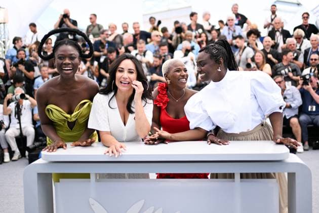 Cannes Un Certain Regard Promised Sky Photocall AM Laetitia Ky, Didar Domehr, Deborah Christelle Lobe Naney and Aissa Maiga posing at the photocall for Promised Sky, part of the Un Certain Regard selection, Cannes, France on May 14, 2025 as part of the 78th Cannes Film Festival. Photo by Aurore Marechal ABACAPRESS.COM Cannes France  Copyright: xMarechalxAurore ABACAx