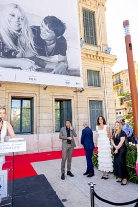 David Lisnard, Anouchka Delon and Thierry Frémaux at the inauguration of the 21st edition of the exhibition Cannes fait le mur Theme 2025 DELON ELLES at the 78th Cannes International Film Festival David Lisnard, Mayor of Cannes, Anouchka Delon, daughter of Alain Delon, Thierry Frémaux, General Delegate of the Cannes Film Festival and Rosalie Mann, founding president of The Human Prize, at the inauguration of the 21st edition of the exhibition Cannes fait le mur Theme 2025 DELON ELLES during the 78th Cannes International Film Festival, at Hôtel de Ville, 1 place Bernard Cornut Gentille, Cannes, France, May 14, 2025 From May 13 to June 13, 2025, as part of the 21st edition of Cannes fait le Mur , Cannes Town Hall, in partnership with th Copyright: xJACOVIDES-MOREAUx xBESTIMAGExJACOVIDES-MOREAUx xBESTIMAGEx
