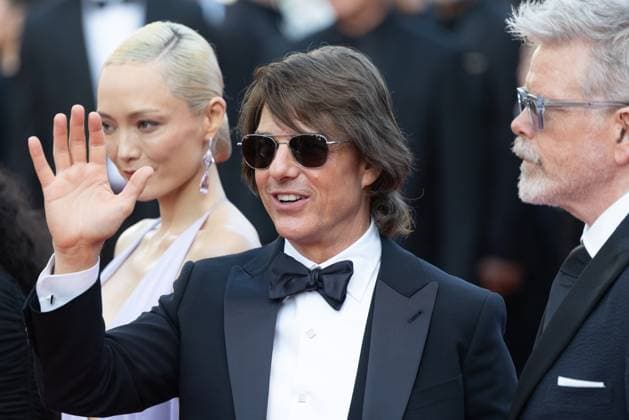 Internationale Filmfestspiele von Cannes, Mission Impossible - The Final Reckoning Premiere 78. Internationalen Filmfestspiele von Cannes 2025 - Eröffnung Cannes, Frankreich - 14.5.2024: Pom Klementieff, Tom Cruise and Christopher McQuarrie während des Roten Teppichs zu Roten Teppichs zu MISSION: IMPOSSIBLE - THE FINAL RECKONING während der 78. Internationalen Filmfestspiele von Cannes. Die 78. Internationalen Filmfestspiele von Cannes finden vom 13. bis 24. Mai 2025 statt. Provence-Alpes-CÃ te d™Azur