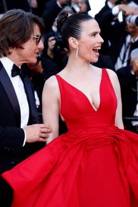 Tom Cruise and Hayley Atwell at the premiere of the movie Mission Impossible 8 The Final Reckoning at the Festival de Cannes 2025 78 Cannes International Film Festival at the Palais des Festivals Cannes, 14 05 2025 Foto:xD.xBedrosianx xFuturexImagex mission_prem_5514