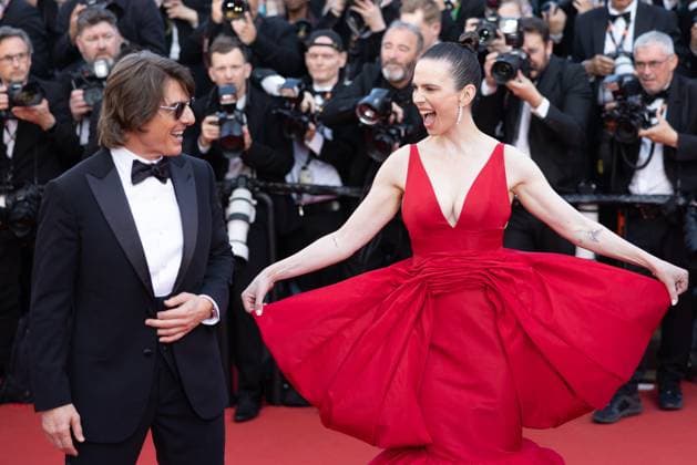 Bilder des Jahres 2025, Entertainment 05 Mai Entertainment Themen der Woche KW20 Entertainment Bilder des Tages Internationale Filmfestspiele von Cannes, Mission Impossible - The Final Reckoning Premiere 78. Internationalen Filmfestspiele von Cannes 2025 - Eröffnung Cannes, Frankreich - 14.5.2024: Tom Cruise und Hayley Atwell während des Roten Teppichs zu MISSION: IMPOSSIBLE - THE FINAL RECKONING während der 78. Internationalen Filmfestspiele von Cannes. Die 78. Internationalen Filmfestspiele von Cannes finden vom 13. bis 24. Mai 2025 statt. Provence-Alpes-CÃ te d™Azur