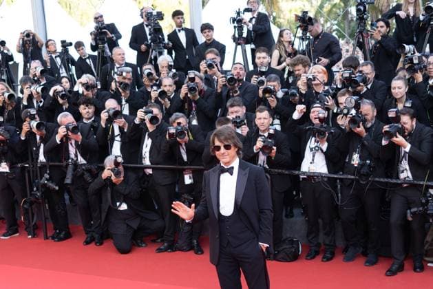 Internationale Filmfestspiele von Cannes, Mission Impossible - The Final Reckoning Premiere 78. Internationalen Filmfestspiele von Cannes 2025 Cannes, Frankreich - 14.5.2024: Tom Cruise während des Roten Teppichs zu MISSION: IMPOSSIBLE - THE FINAL RECKONING während der 78. Internationalen Filmfestspiele von Cannes. Die 78. Internationalen Filmfestspiele von Cannes finden vom 13. bis 24. Mai 2025 statt. Provence-Alpes-CÃ te d™Azur