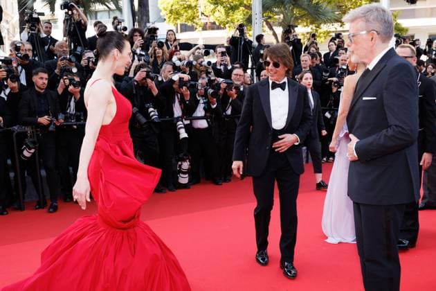 Internationale Filmfestspiele von Cannes, Mission Impossible - The Final Reckoning Premiere Hayley Atwell, Tom Cruise, Christopher McQuarrie Montée des marches du film Mission Impossible The Final Reckoning lors du 78ème Festival International du Film de Cannes, au Palais des Festivals à Cannes Le 14 mai 2025 Jacovides Moreau Bestimage Red carpet for the movie Mission Impossible The Final Reckoning during the 78th Cannes International Film Festival at the Palais des Festivals in Cannes, France On may 14th 2025  Copyright: xJACOVIDES-MOREAUx xBESTIMAGExJACOVIDES-MOREAUx xBESTIMAGEx