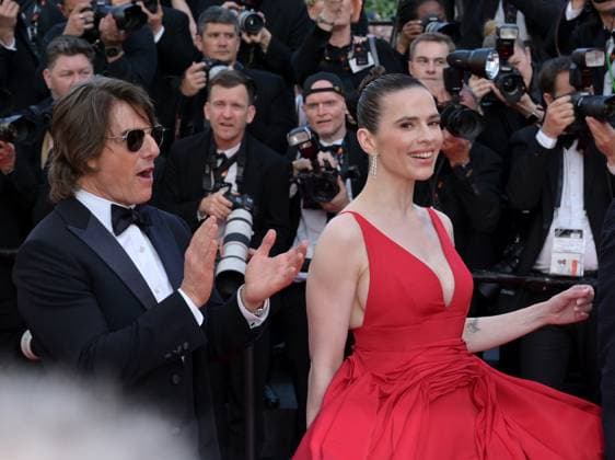 Internationale Filmfestspiele von Cannes, Mission Impossible - The Final Reckoning Premiere Mission Impossible - The Final Reckoning Premiere at 78th Festival de Cannes - Cannes, France CANNES, FRANCE. May 14, 2025: Tom Cruise, Hayley Atwell & Christopher McQuarrie at the premiere for Mission Impossible - The Final Reckoning at the 78th Festival de Cannes. Picture: Paul Smith Featureflash Cannes France  Copyright: xPaulxSmithx xFeatureflashx