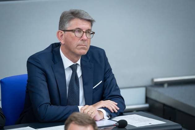 German Bundestag, 3rd plenary session Wolfram Weimer Federal Government Commissioner for Culture and the Media in portrait on the government bench at the 3rd session of the German Bundestag in Berlin, 14 05 2025 Berlin Berlin Germany