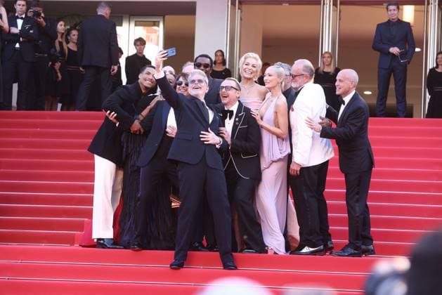 Internationale Filmfestspiele von Cannes, Mission Impossible - The Final Reckoning Premiere Cannes - Mission Impossible - The Final Reckoning Red Carpet Greg Tarzan Davis, Angela Bassett, Tom Cruise, Tramell Tillman, Christopher McQuarrie, Simon Pegg, Hannah Waddingham, Pom Klementieff and Esai Morales at the Mission Impossible - The Final Reckoning red carpet at the 78th annual Cannes Film Festival at Palais des Festivals on May 14, 2025 in Cannes, France. Photo by Jerome Domine ABACAPRESS.COM Cannes France Copyright: xDominexJerome ABACAx