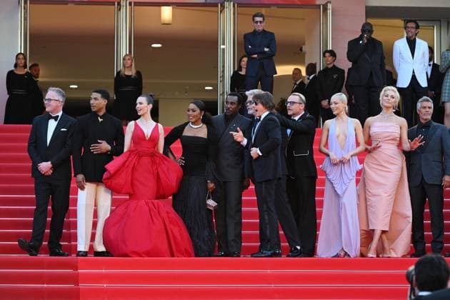 Internationale Filmfestspiele von Cannes, Mission Impossible - The Final Reckoning Premiere Cannes, 78th Cannes Film Festival 2025 - evening 2 - Red Carpet premiere of the film Mission: Impossible – The Final Reckoning Cannes, 78th Cannes Film Festival 2025 - evening 2 - Red Carpet premiere of the film Mission: Impossible – The Final Reckoning In the photo: Angela Bassett, Erik Jendresen, Eddie Hamilton, Greg Tarzan Davis, Hayley Atwell, Tom Cruise, Pom Klementieff, Simon Pegg, Esai Morales, Tramell Tillman, Hannah Waddingham, Christopher McQuarrie Cannes France Copyright: xIPA ABACAx